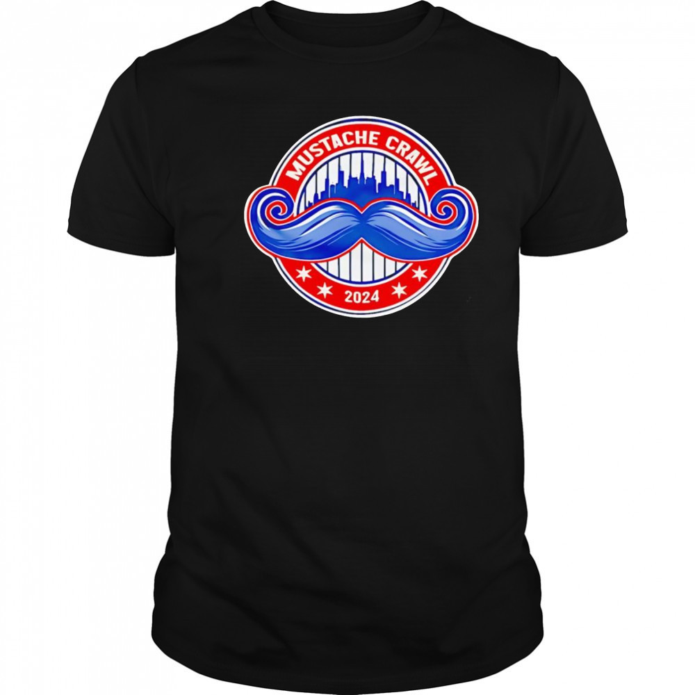 Mustache crawl 2025 shirt