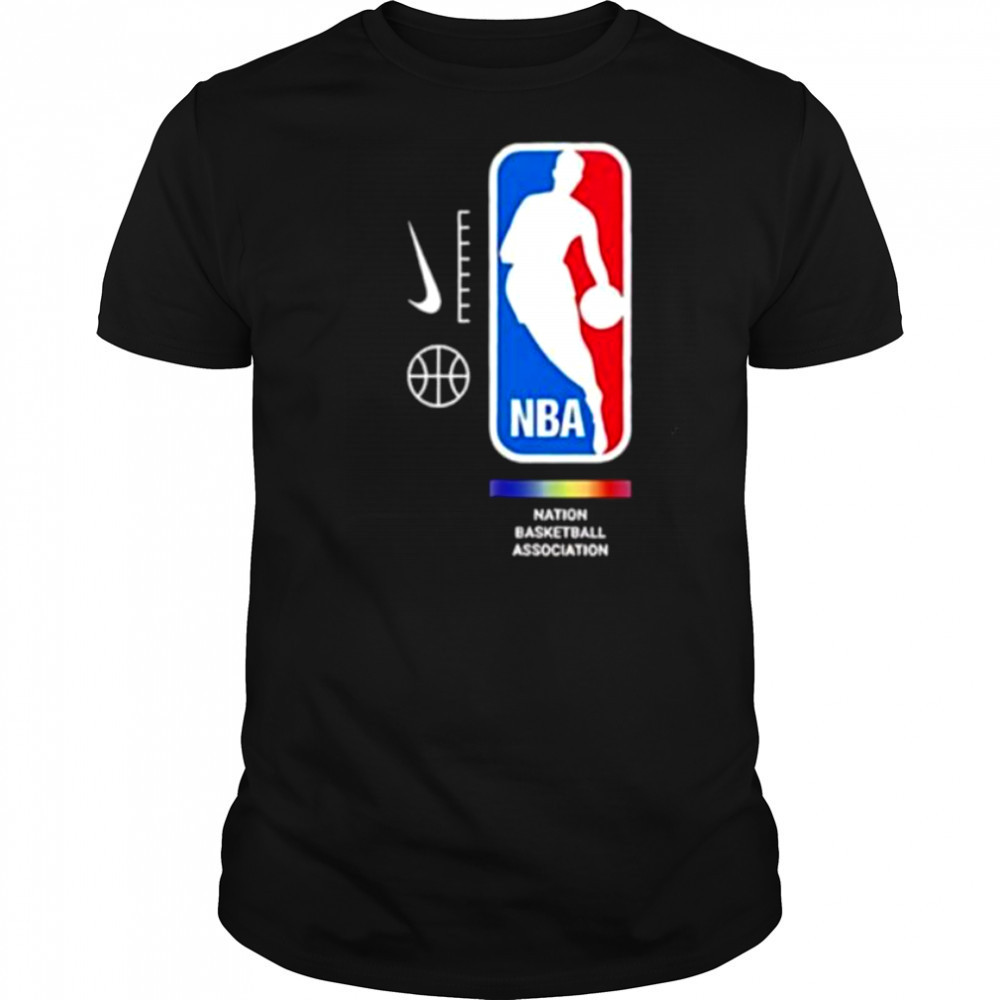 NBA Nation Basketball Association pride logo shirt