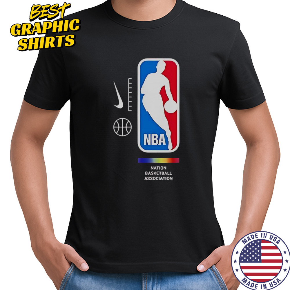 NBA Nation Basketball Association Pride Logo T-Shirt
