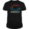 Never give up fight cancer in all colors Chicago Bears shirt