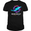 Never give up fight cancer in all colors Miami Dolphins shirt