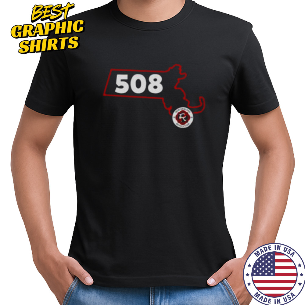 New England Revolution 508 Area Code State shirt