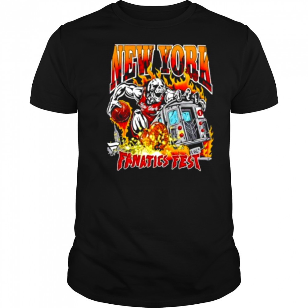 New York Fanatics Fest player skeleton shirt