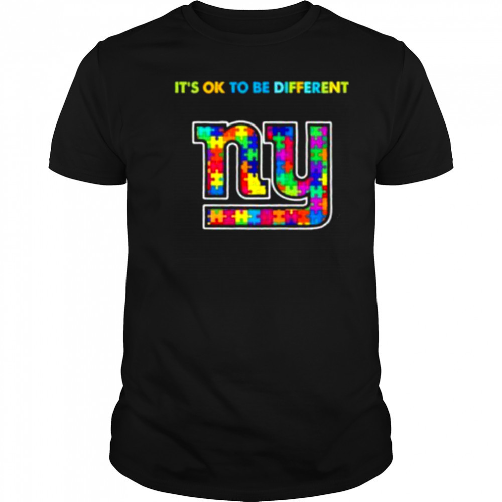 New York Giants x Autism awareness it’s ok to be different Shirt