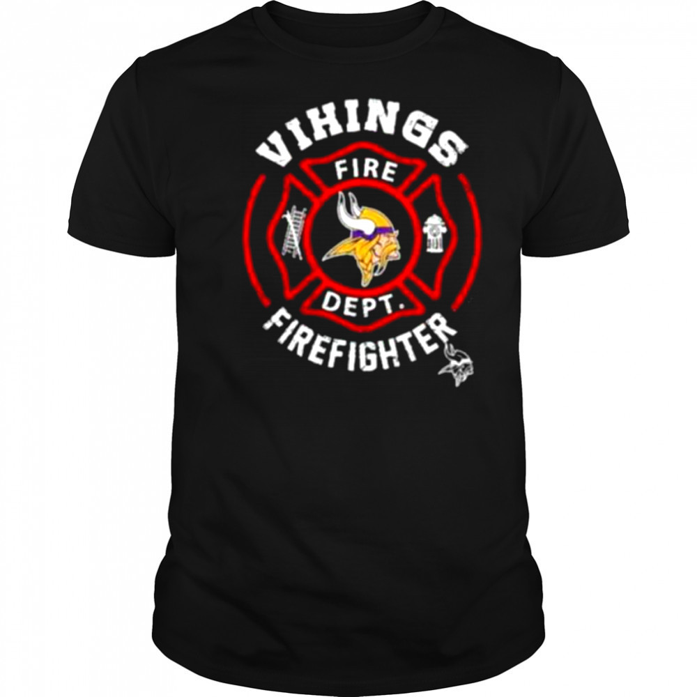 NFL Minnesota Vikings Football Team Fire Fighter Shirt