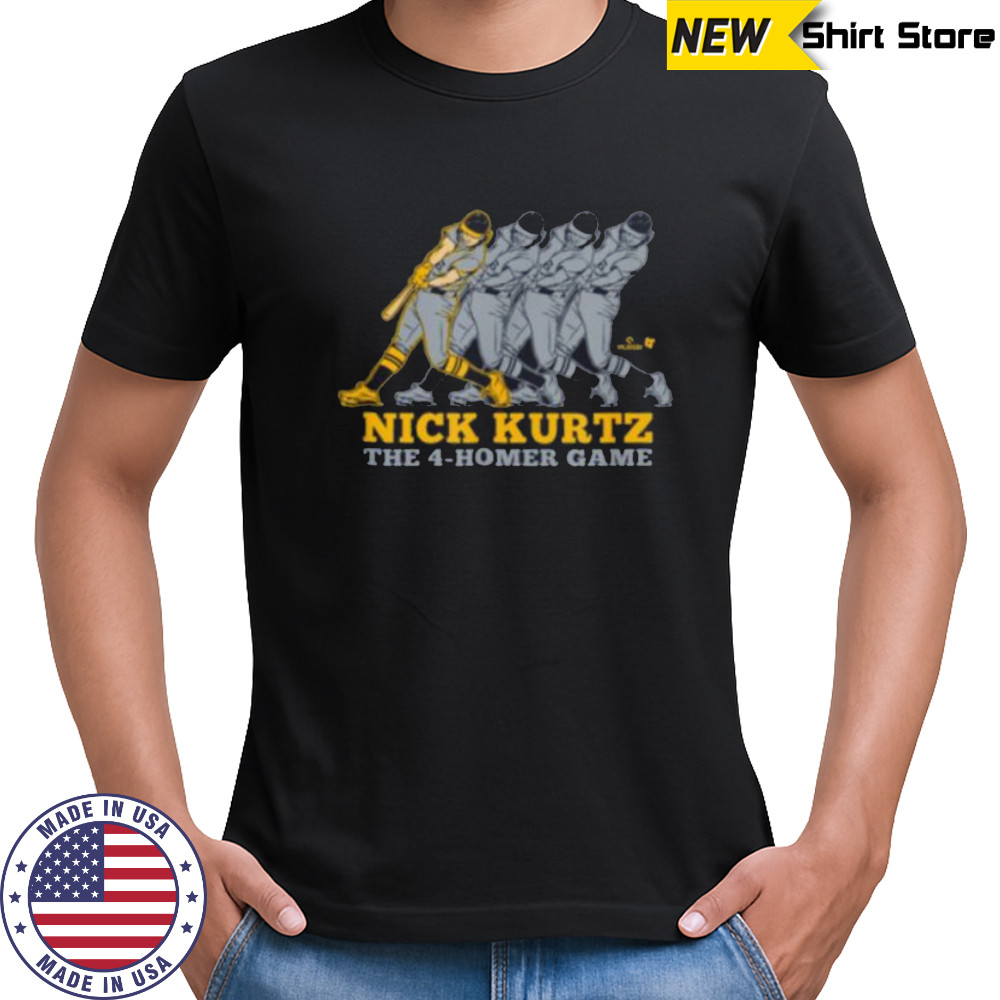 Nick Kurtz Four Home Run Game Oakland Baseball Shirt