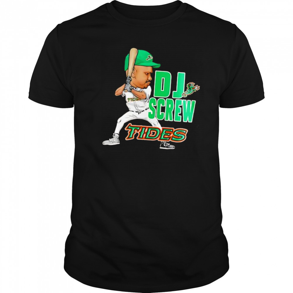 Norfolk Tides DJ Screw Special Baseball shirt