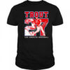 Number and Portrait Mike Trout Los Angeles shirt