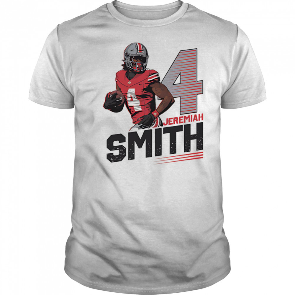 Ohio State Buckeyes #4 Jeremiah Smith big number shirt