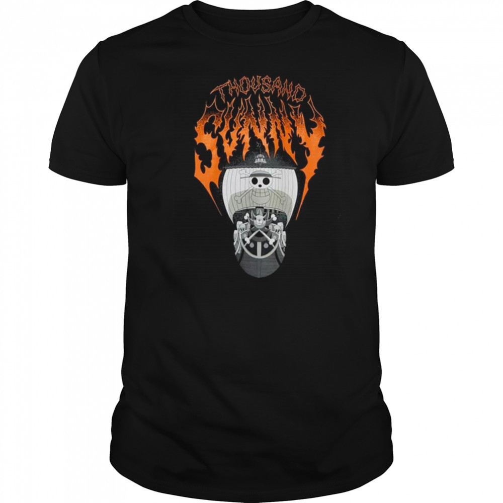One Piece Thousand Sunny Metal T-Shirt