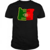 Oregon Ducks home divided shirt