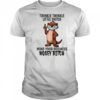 Otter middle finger twinkle twinkle little snitch mind your business nosey bitch shirt