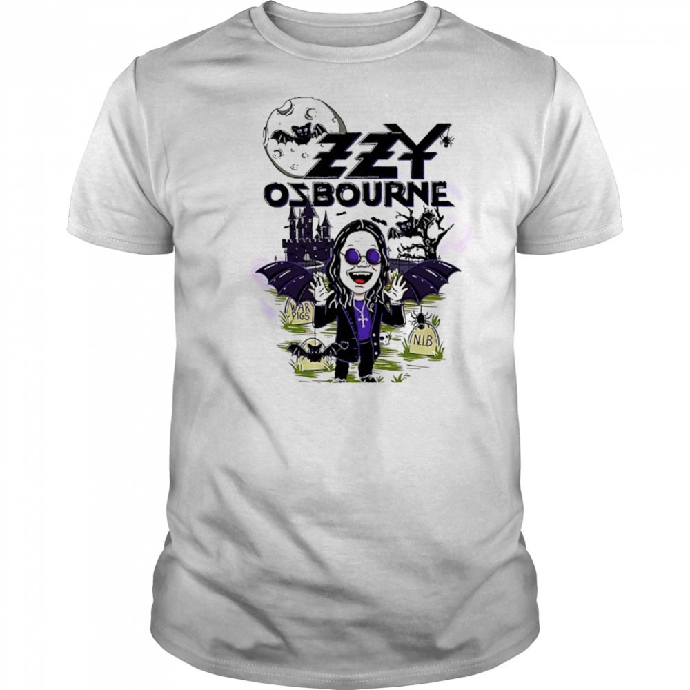 Ozzy Osbourne Ozzy Bat RIP 1948 2025 war pigs NIB Halloween shirt