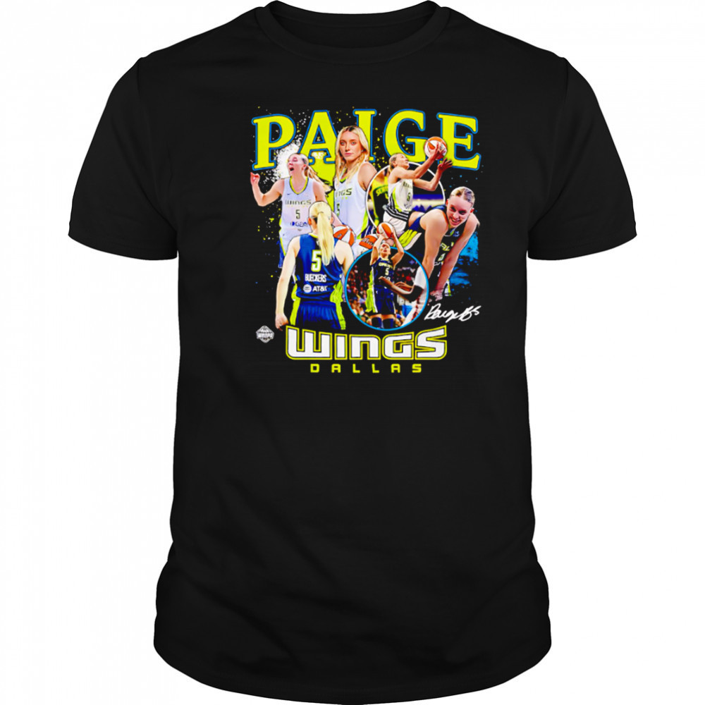 Paige Bueckers Dallas Wings WNBA All-Star signature shirt