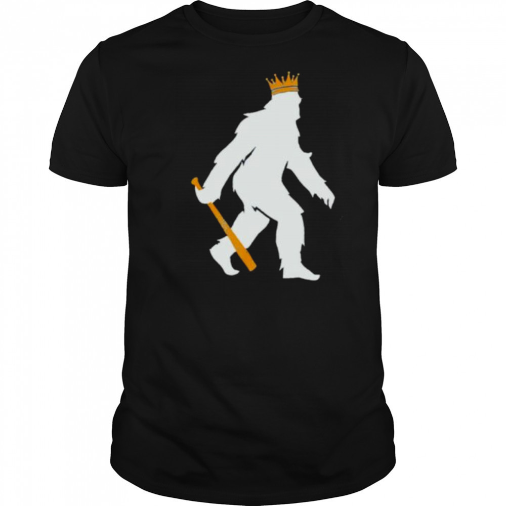 Pasquatch bigfoot crowned Kansas City Royals Baseball MLB shirt