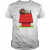 Peanuts Snoopy parody smoking Snoop Dogg on Rooftop shirt