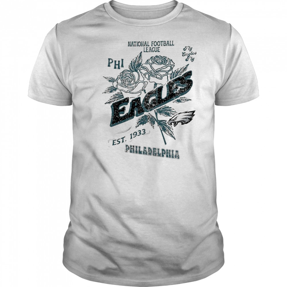 Philadelphia Eagles National Football League PHI fly Eagles fly Stripe Distressed Raglan shirt