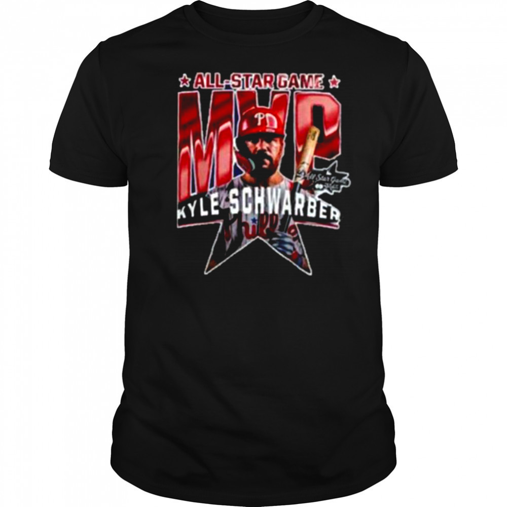 Philadelphia Phillies Kyle Schwarber 2025 MLB All Star Game MVP Graphic Two Sided Shirt