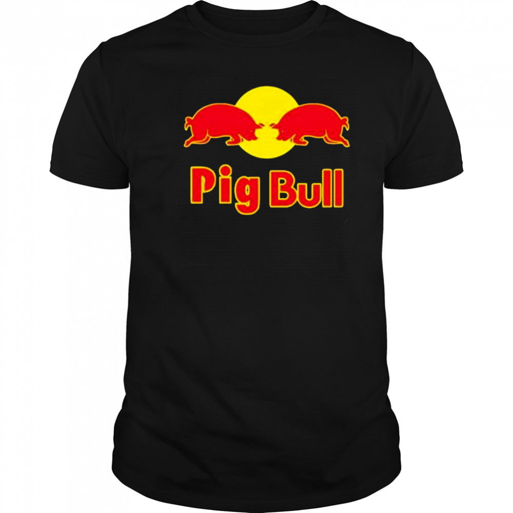 Pig bull red bull parody shirt