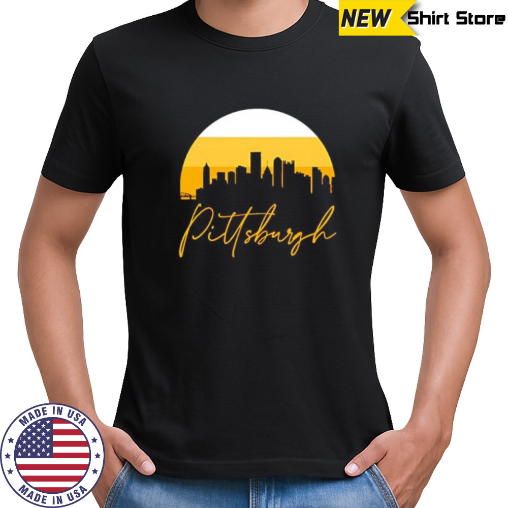 Pittsburgh Skyline Football Colors shirt