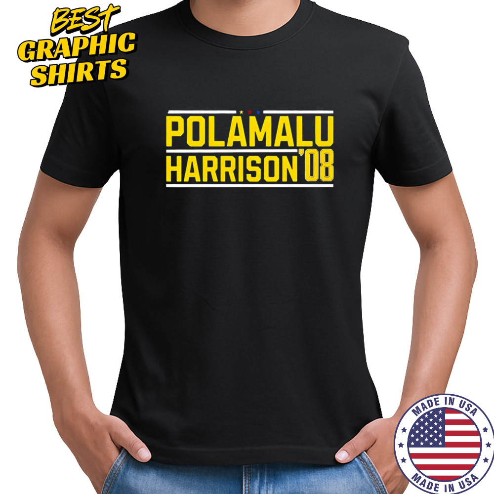 Pittsburgh Steelers Polamalu Harrison ’08 T-Shirt