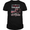 Proud Cousin Veteran Nothing Scares Patriotic Veterans Day Long Sleeve Shirt