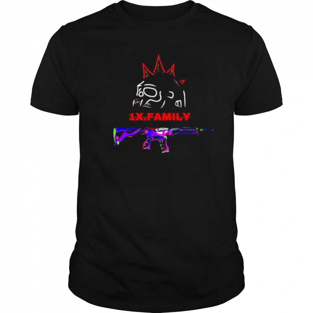 Pubg Battlegrounds Gun 1x family shirt