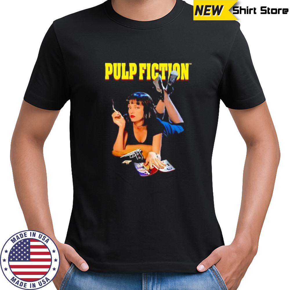 Pulp Fiction Mia smoking shirt