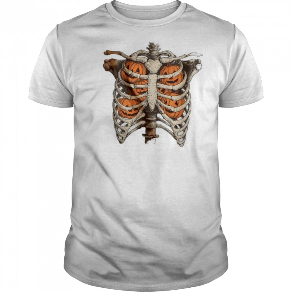 Pumpkin Ribcage vintage shirt
