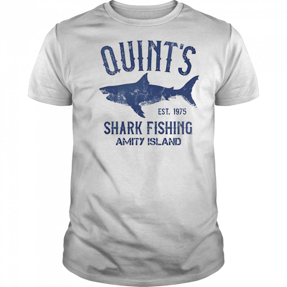 Quint’s shark fishing amity island shirt