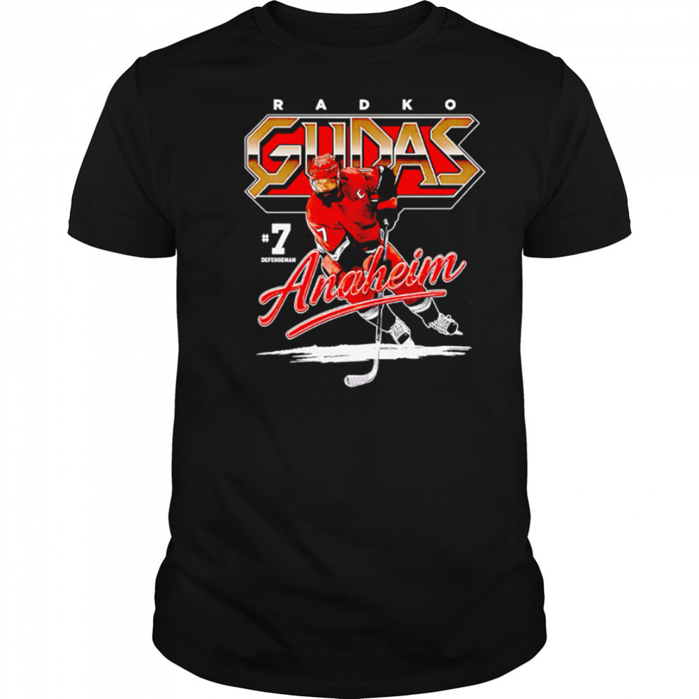 Radko Gudas Anaheim Retro hockey player shirt