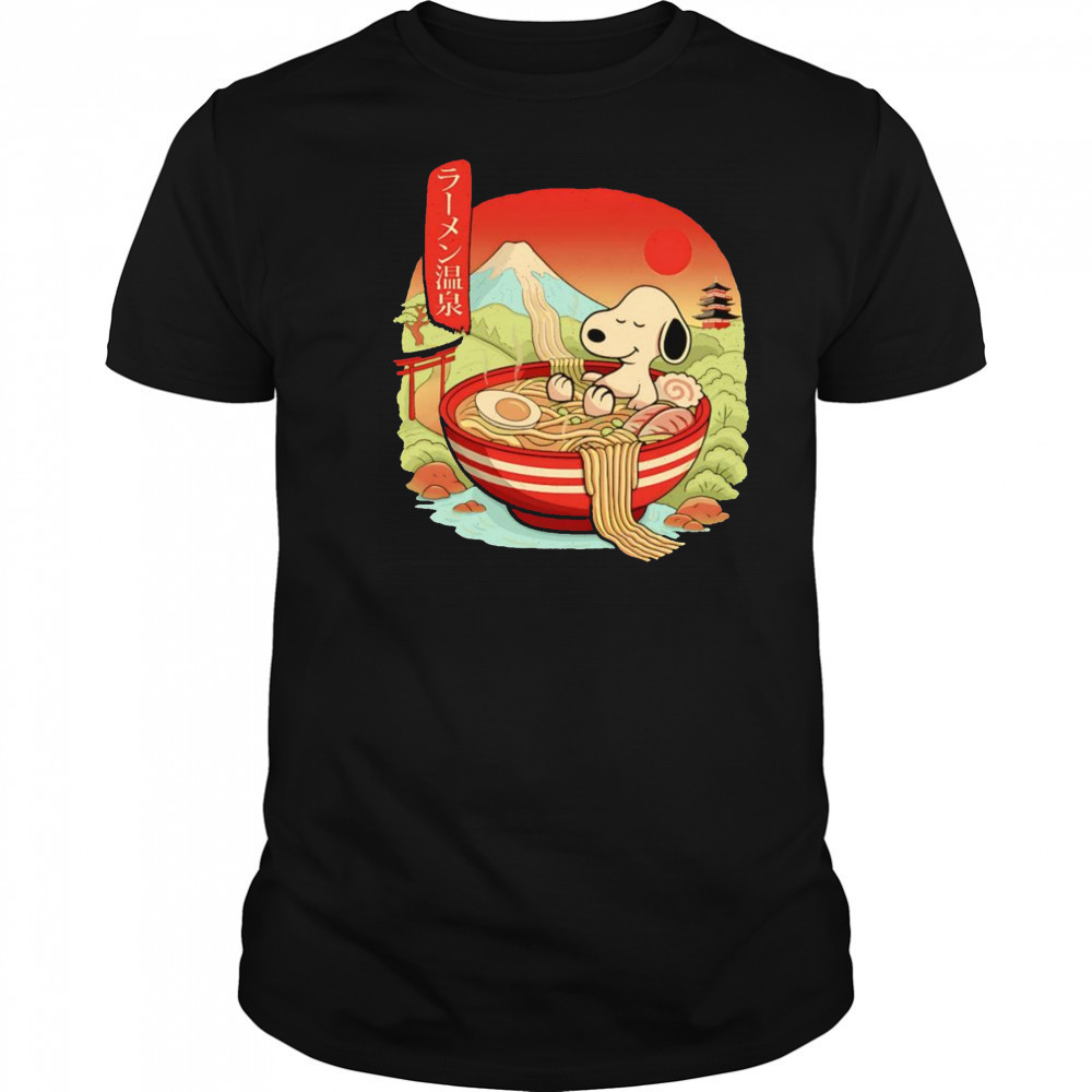 Ramen Onsen Snoopy shirt
