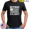 Retired US Army America Flag T-Shirt