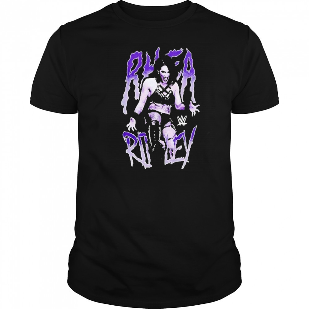 Rhea Ripley Kicking Portrait Girls Shirt