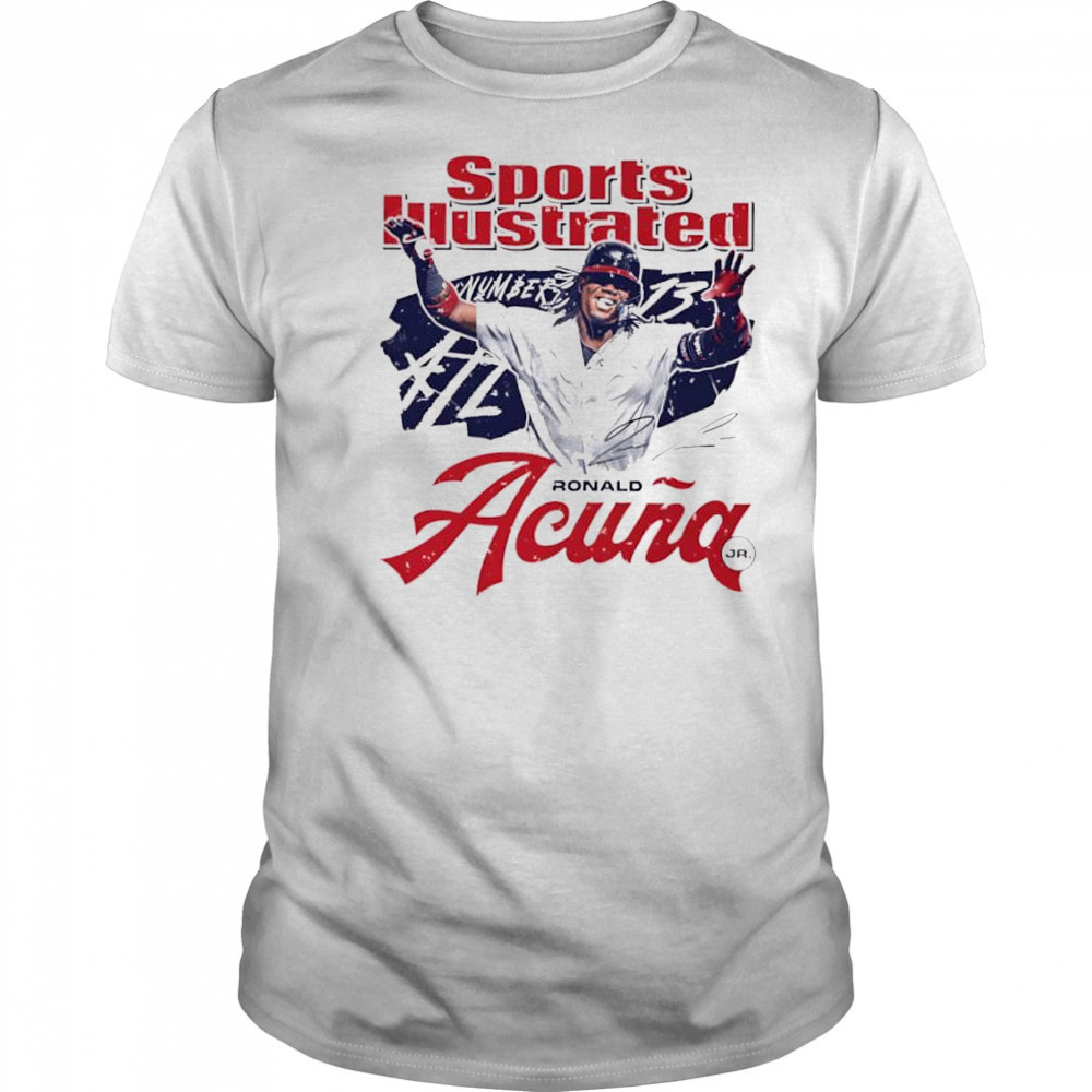 Ronald Acuna Jr. Sports Illustrated and Atlanta Player shirt