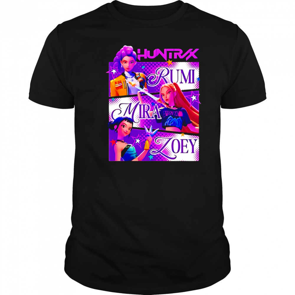 RumI zoey mira huntrix girls kpop demon hunters shirt