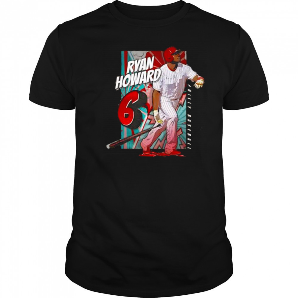 Ryan howard philadelphia comicbook shirt
