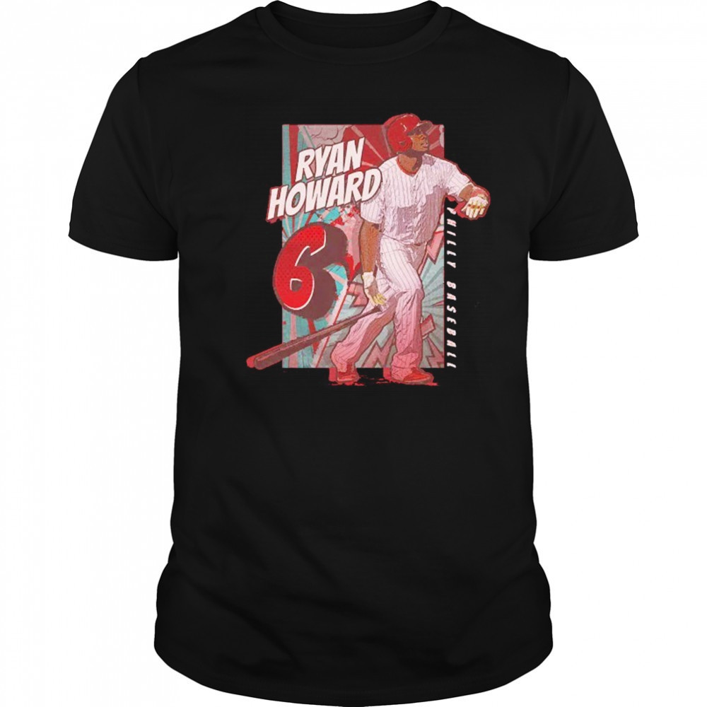 Ryan Howard Philadelphia Phillies baseball comicbook shirt