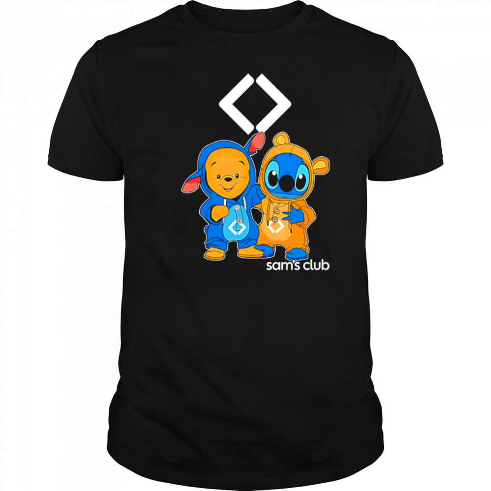 Sams club pooh and stitch friends shirt