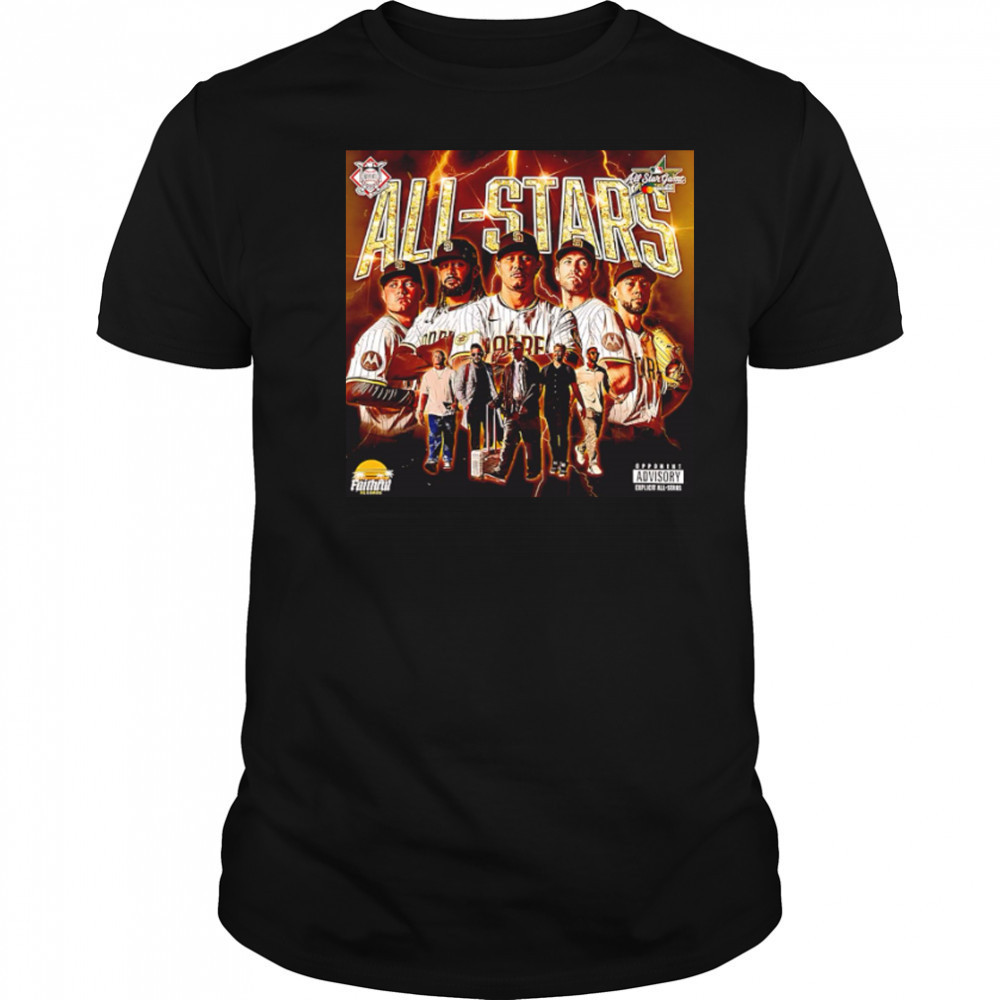 San Diego Padres All-Stars Boy band poster shirt