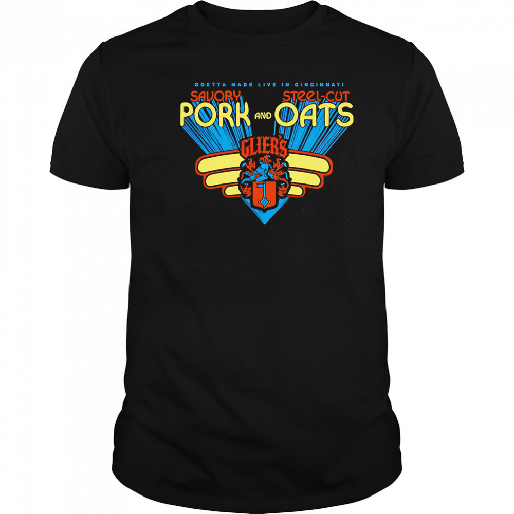 Savory Pork and Steel-cut Oats Glier’s logo shirt