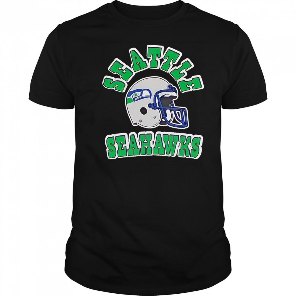 Seattle Seahawks Helmets Logo T-Shirt