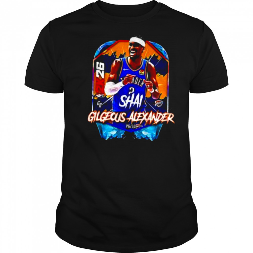 Shai Gilgeous Alexander OKC Thunder MVP Basketball NBA 2026 Basketball shirt