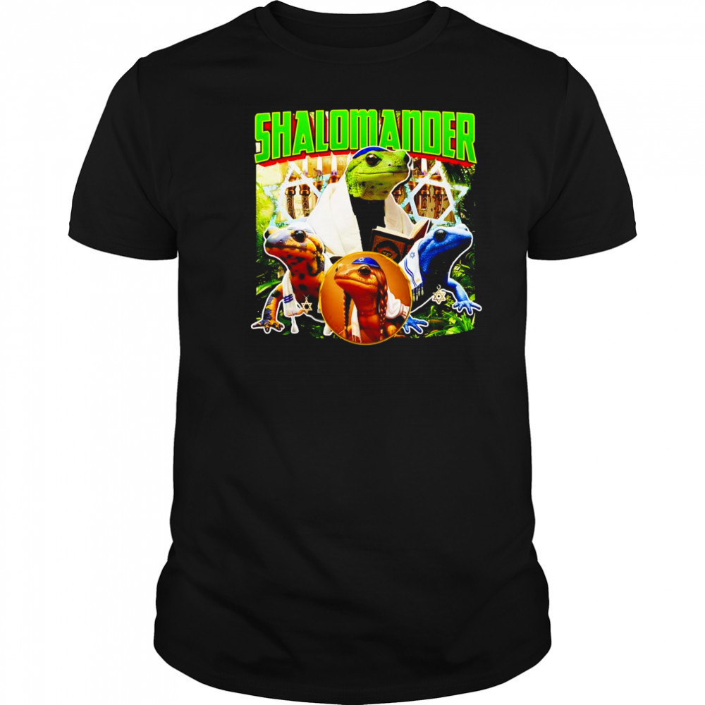 Shalomander Jewish Salamander graphic shirt
