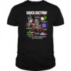 Shock Doctrine cycle of crisis exploitation and privatization skeleton shirt