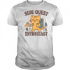 Side Quest Enthusiast Hiking Cat T-Shirt