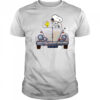 Snoopy And Woodstock Driving Volkswagen Beetle shirt