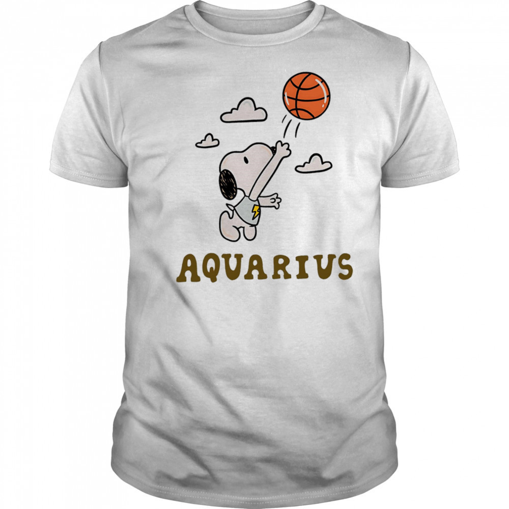 Snoopy Aquarius Zodiac shirt