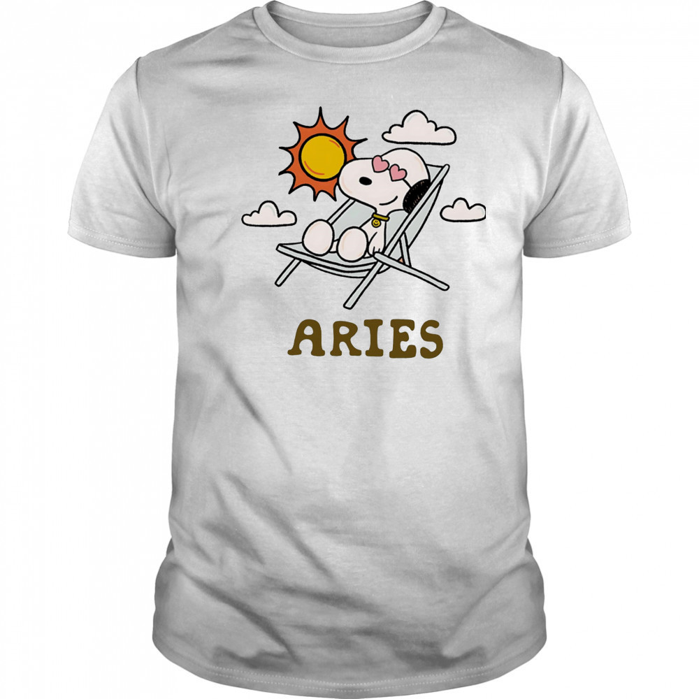 Snoopy Aries Zodiac shirt