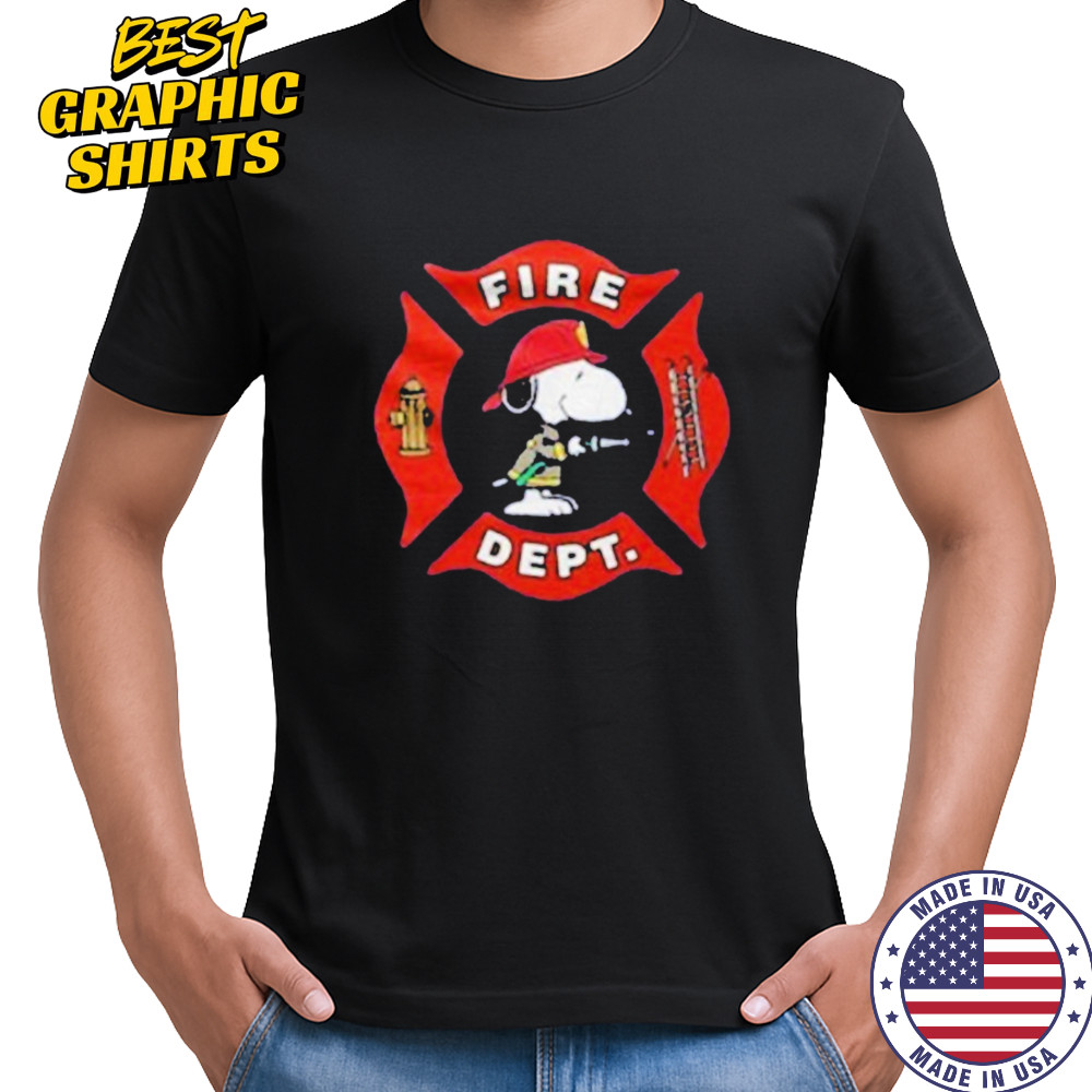 Snoopy Fire Department Mascot T-Shirt